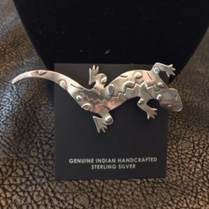 Vintage Southwester SIGNED Gecko Lizard Brooch